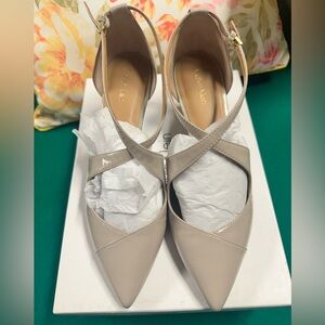 Calvin Klein Women's Taupe Slingback Heels